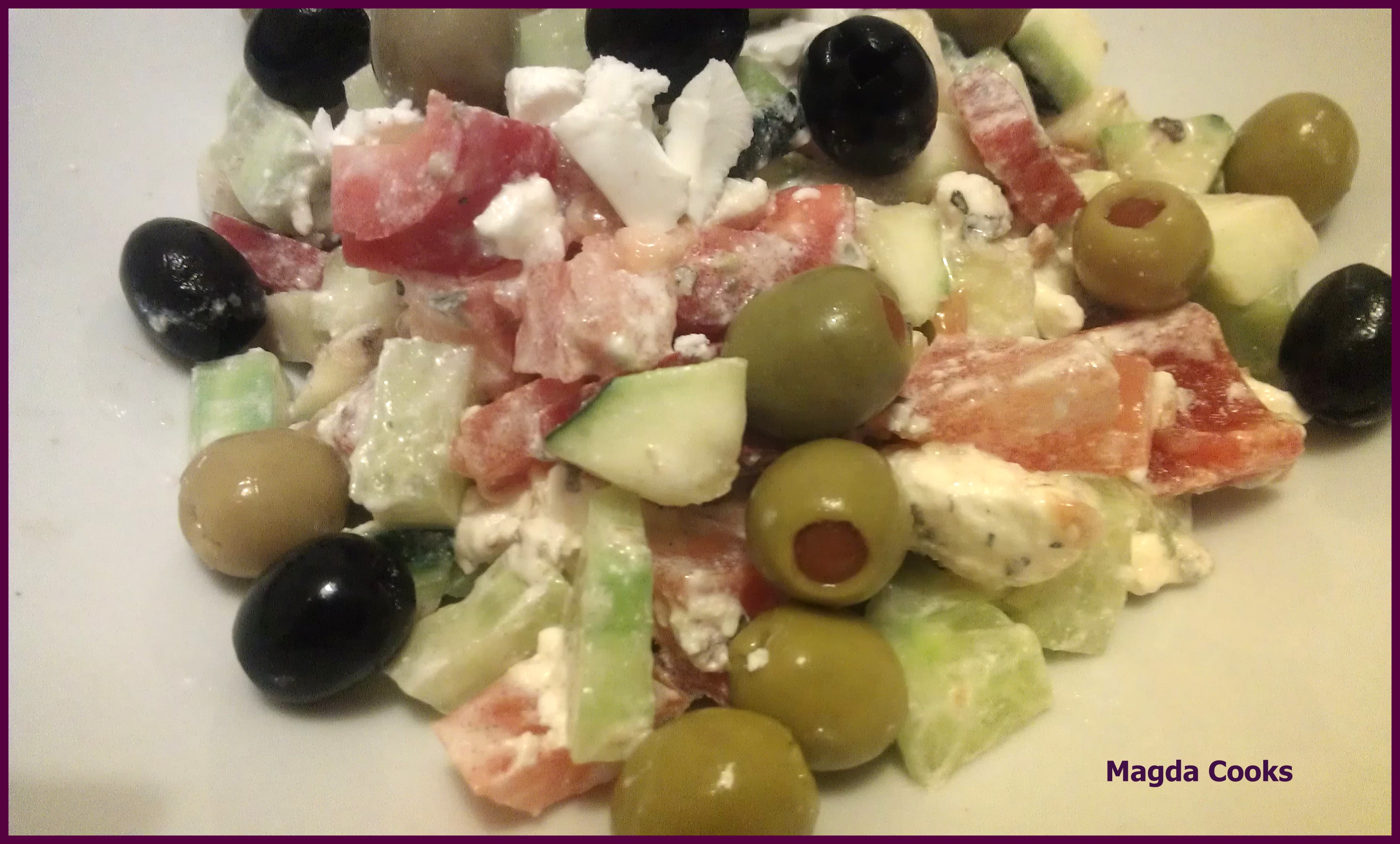 Greek Style Salad With A Twist