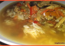 Oriental Soup with Orzo